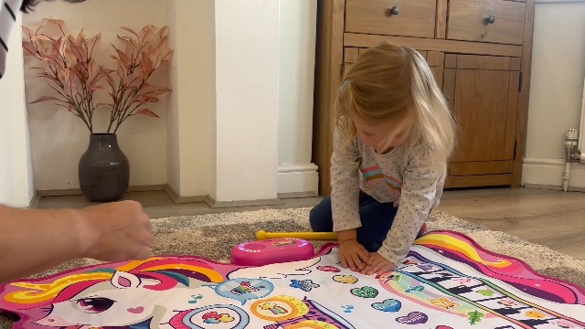Alfombra Musical 3 En 1 De Unicornio – Piano Con 13 Teclas, 8 Sonidos De Animales Y 6 Instrumentos – Juguete Sensorial Para Niños De 1 Año – Regalo Educativo Y Divertido