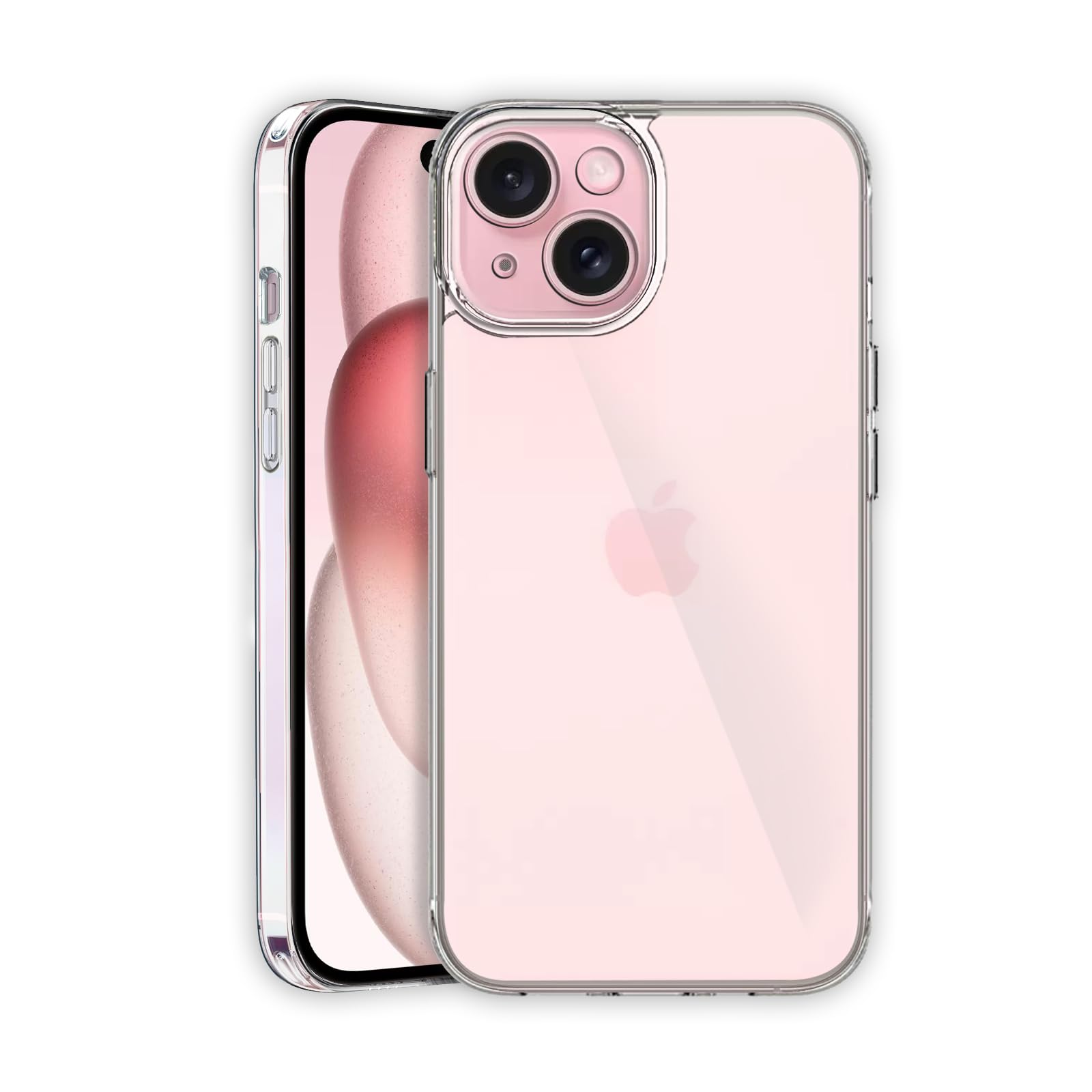 Plus Clear Soft TPU Back Cover Anti-Dust Plugs Best Camera Protection for Apple iPhone 15 (B0CJLRDCRQ) Amazon Price History, Amazon Price Tracker