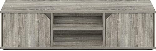 Miniatura 8 de Furinno Soporte clásico para TV de hasta 55 pulgadas, roble francés