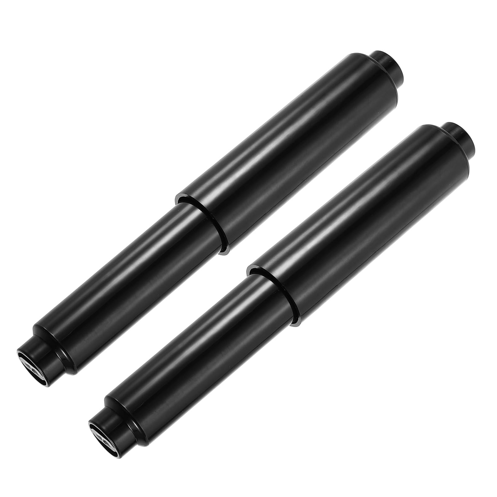 sourcing map 2Pcs Plastic Toilet Paper Holder, 4-5/16" to 6-5/16" Spring-Loaded Toilet Paper Tissue Roller Insert Rod Replacement for Bathroom, Matte Black