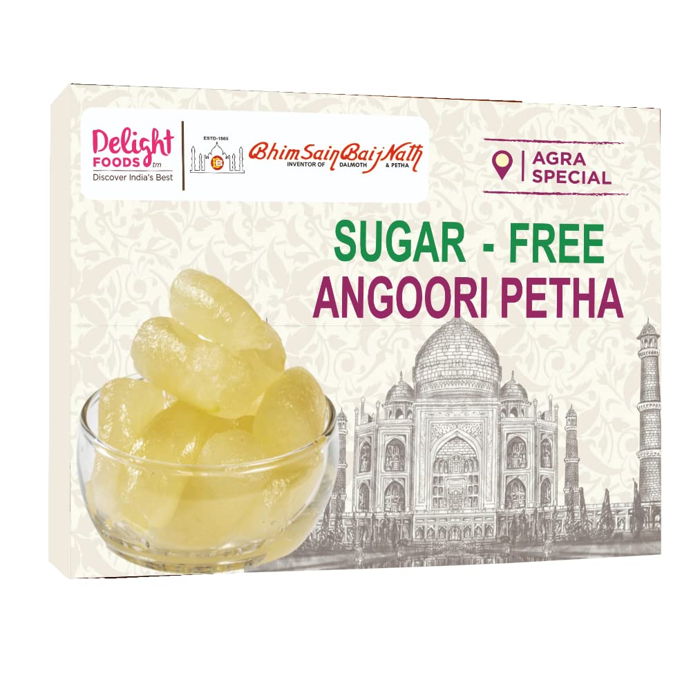 Delight Foods Angoori Petha Agra Petha Sugar Free 350grams (Indian Sweets Mithaai | Agra Famous Petha | Angoori Petha | Agra Petha Sweets | Petha Sugar Free Sweets Agra) (B0C2VMJXSK) Amazon Price History, Amazon Price Tracker