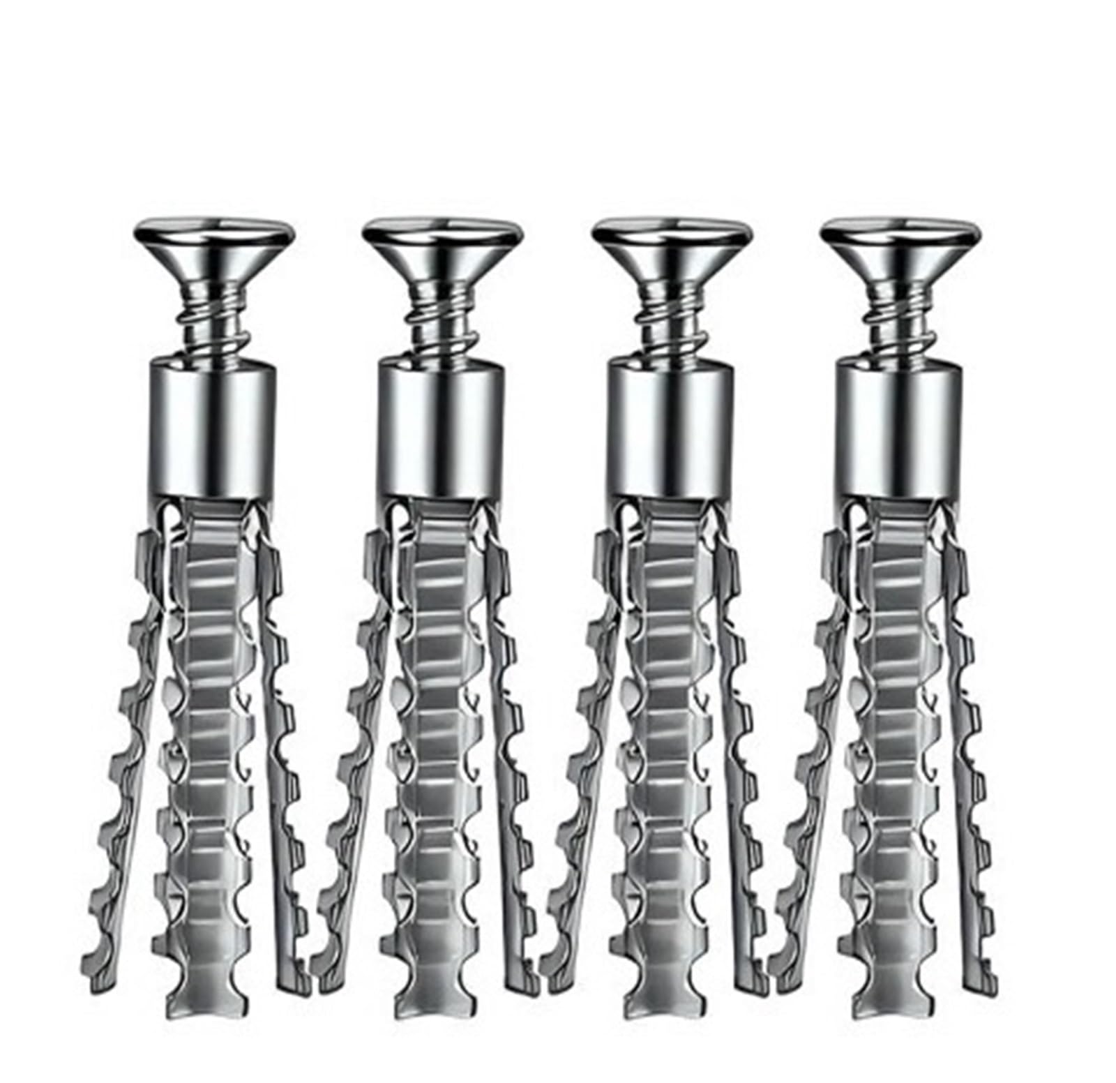 Kit De Anclajes Pared Autorroscantes Tubo Expansión Dentado Acero(80set)