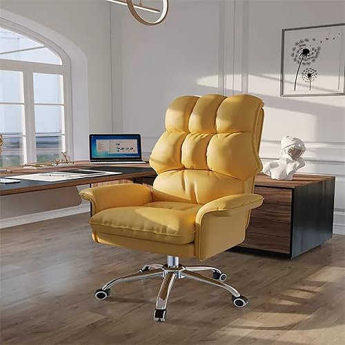 Miniatura 15 de Silla ergonómica de oficina con respaldo alto, silla giratoria de escritorio de computadora de 360°, silla de oficina reclinable de piel sintética,
