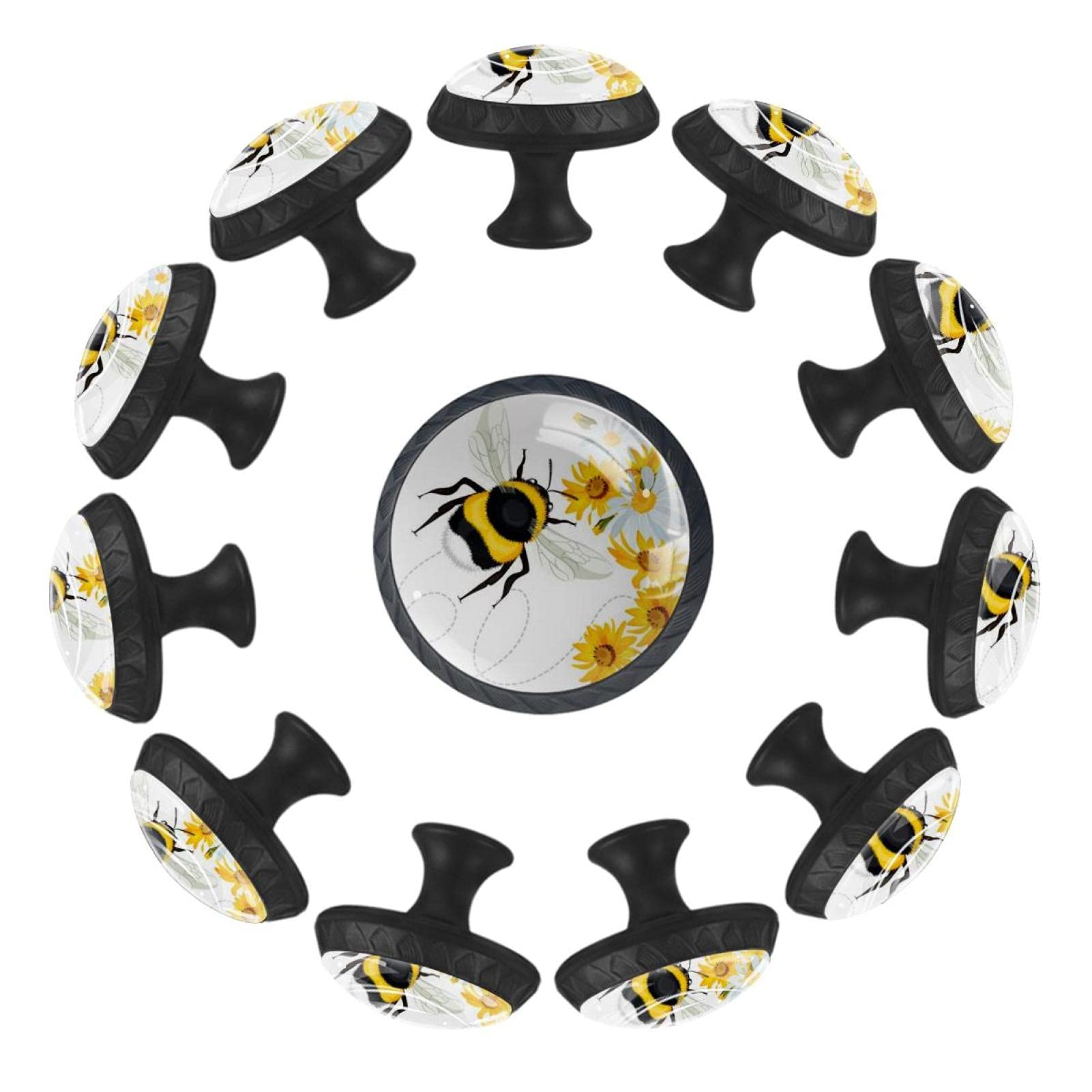 Boutons de meubles abeille tiroir commode armoire placard maison x12