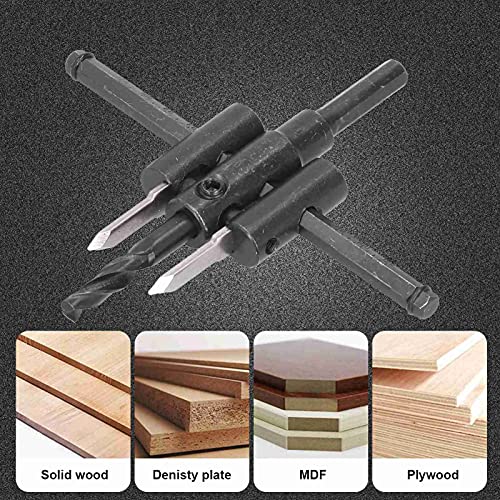 Kit de brocas para cortar círculos ajustable 30-120 mm miniatura 5