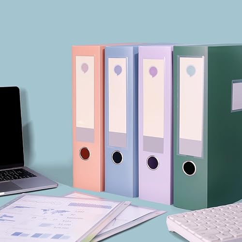 Miniatura 8 de Cajas de archivos de almacenamiento A4 de gran capacidad de plástico con tapa, 2.953 in de profundidad, caja de almacenamiento de documentos