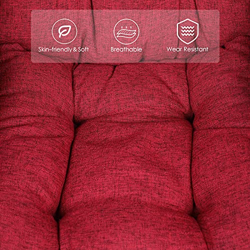 Sillón Plegable Suede Rojo miniatura 7