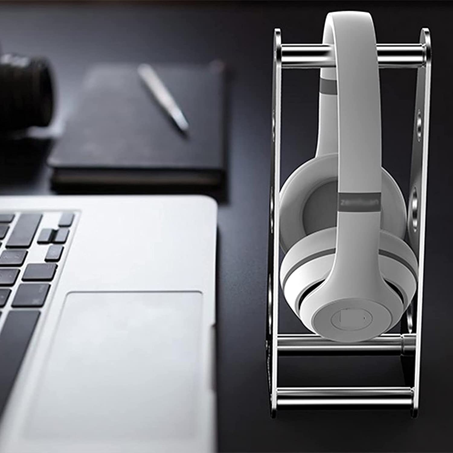 Gaming Accessori Supporto Per Cuffie In Lega Di Alluminio Supporto Per Cuffie Da Gioco Supporto Per Organizer Da Scrivania Supporto Per Cuffie Per Casa O Ufficio Stand Over-Ear da Gioco(Black)