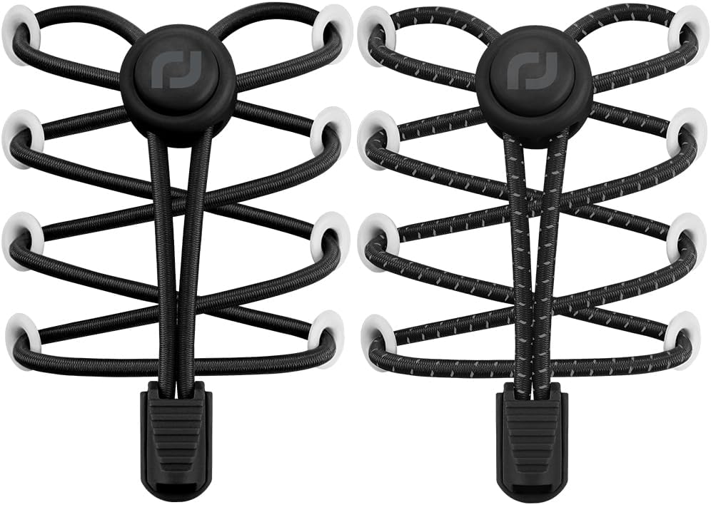 RJ-Sport Shoe Laces Tieless 2 Pack - No Tie Shoe Laces for Kids & Adults Sneakers