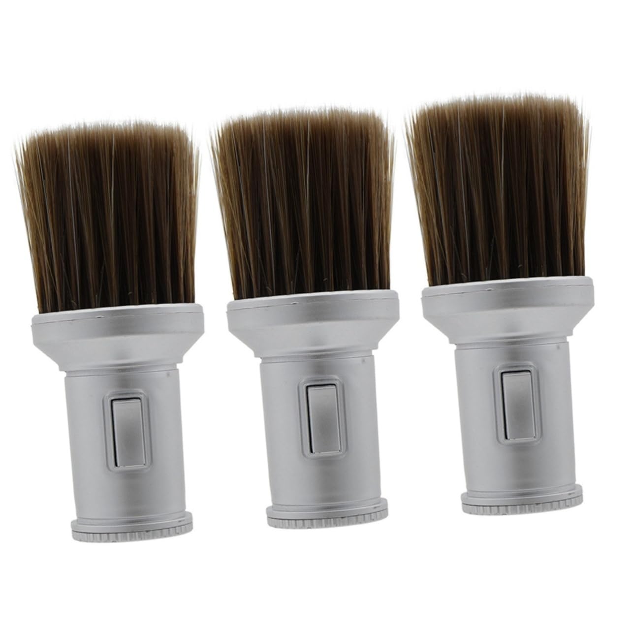 BELLIFFY 3pcs Manual Shaving Brush Crystal Handle Sturdy Bristles for Professional Use