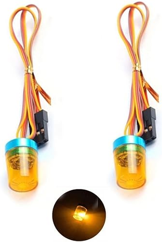 110 114 RC Car Led Flash Lights Police OD 9MM Multifunción 360 grados giratoria lámpara intermitente para 110 RC Off Road Car 114 Tamiya Tractor RC