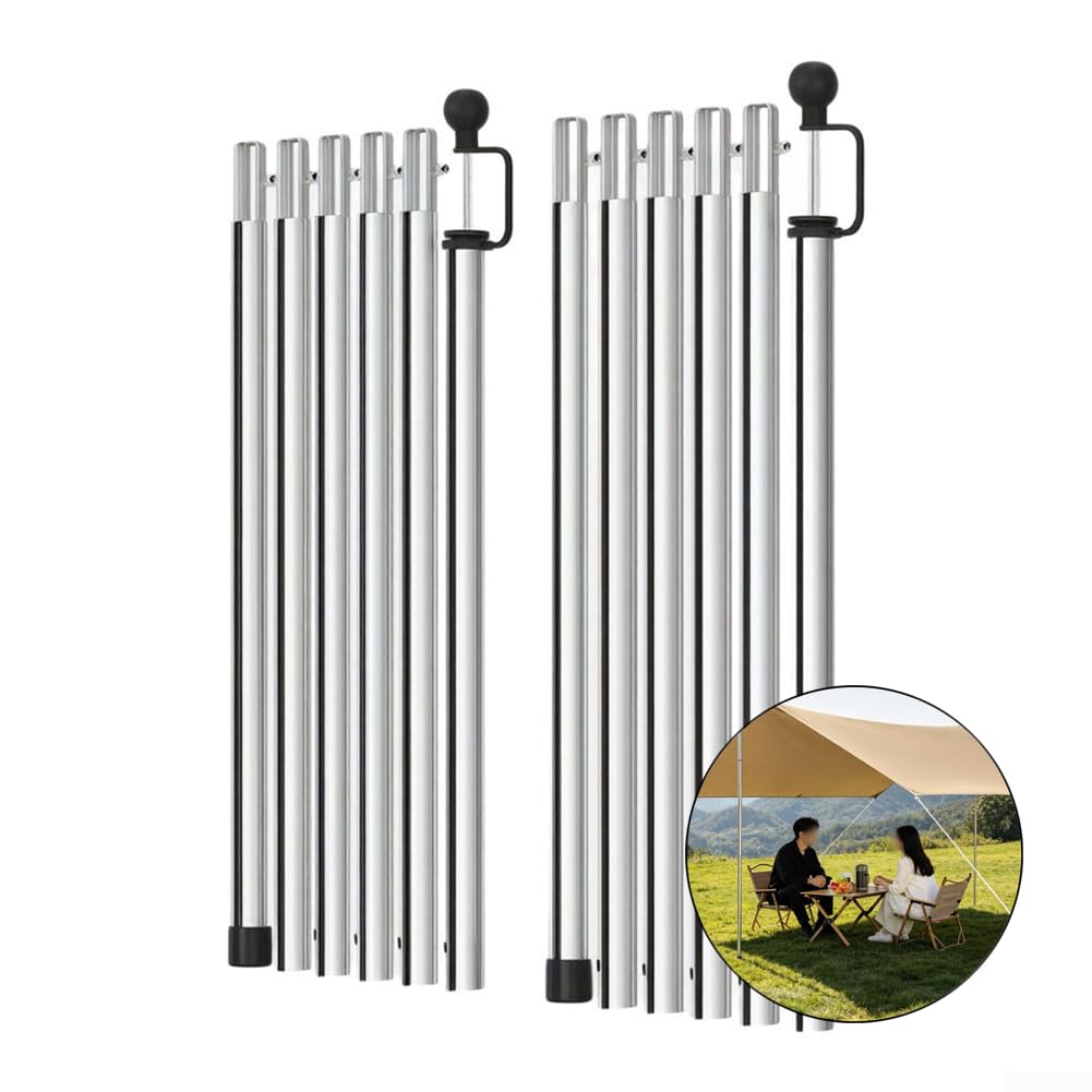 Pali per campeggio Regolabili 226cm Leggeri Pali per campeggio