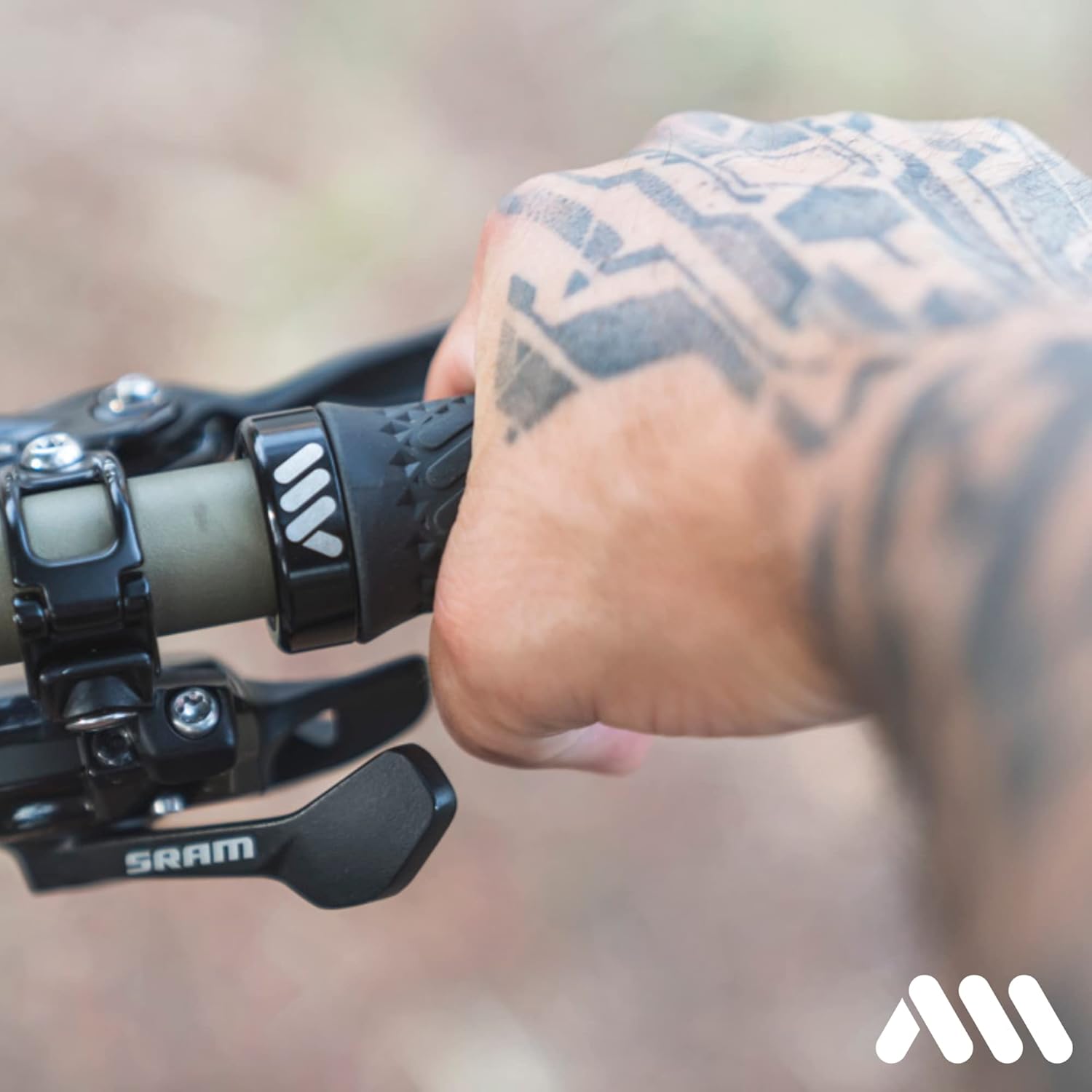 All Mountain Style AMS Cero Grips - Lock-on Dual Pattern, Dual Density, Under 3.52 Ounces Grips