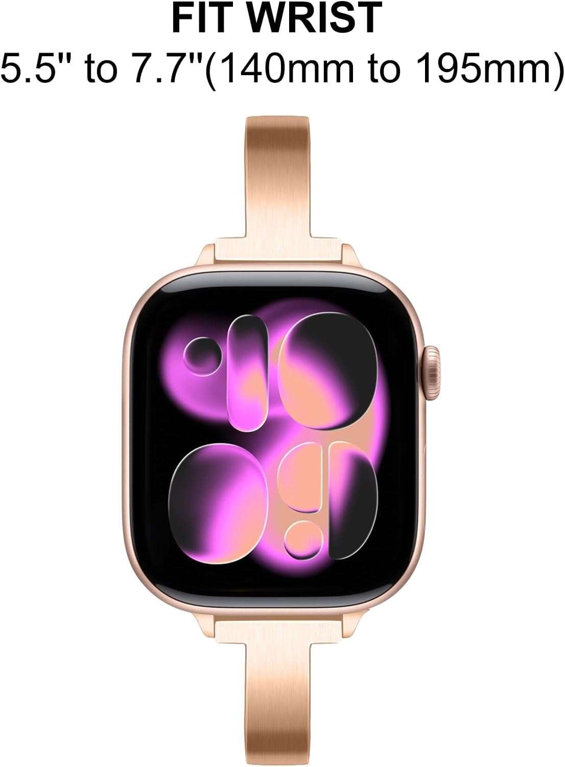 Dhwazz Band for Apple Watch Series 11 10 42mm Women, Slim Stainless Steel Watchband Jewelry Strap for iWatch SE 3 2 1 Series 9 8 7 6 5 4 3 2 1 41mm 40mm 38mm - Image 6