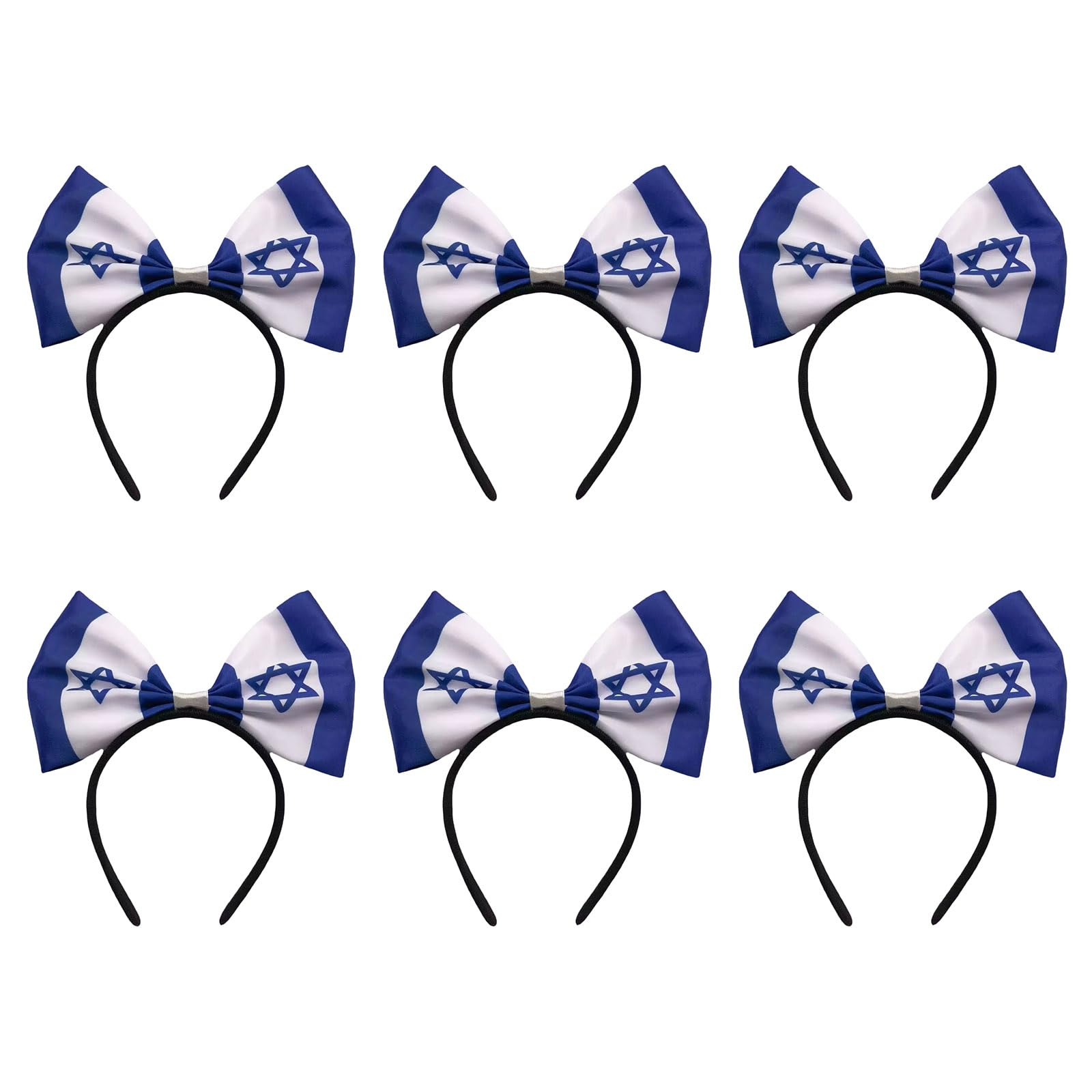 hogtnd 6-Piece Set of 2026 Football Event Headbands, Country Flags Pattern, Offer for Sports Events and Festivals, National Flags Headband
