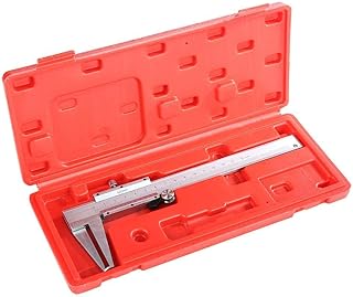 JF-XUAN 80mm Vernier Caliper, Measuring Tool Steel Ruler Portable Inside Groove Vernier Caliper 0-150mm Caliper Ruler Measuring Tool Inside Groove Vernier Caliper Calipers