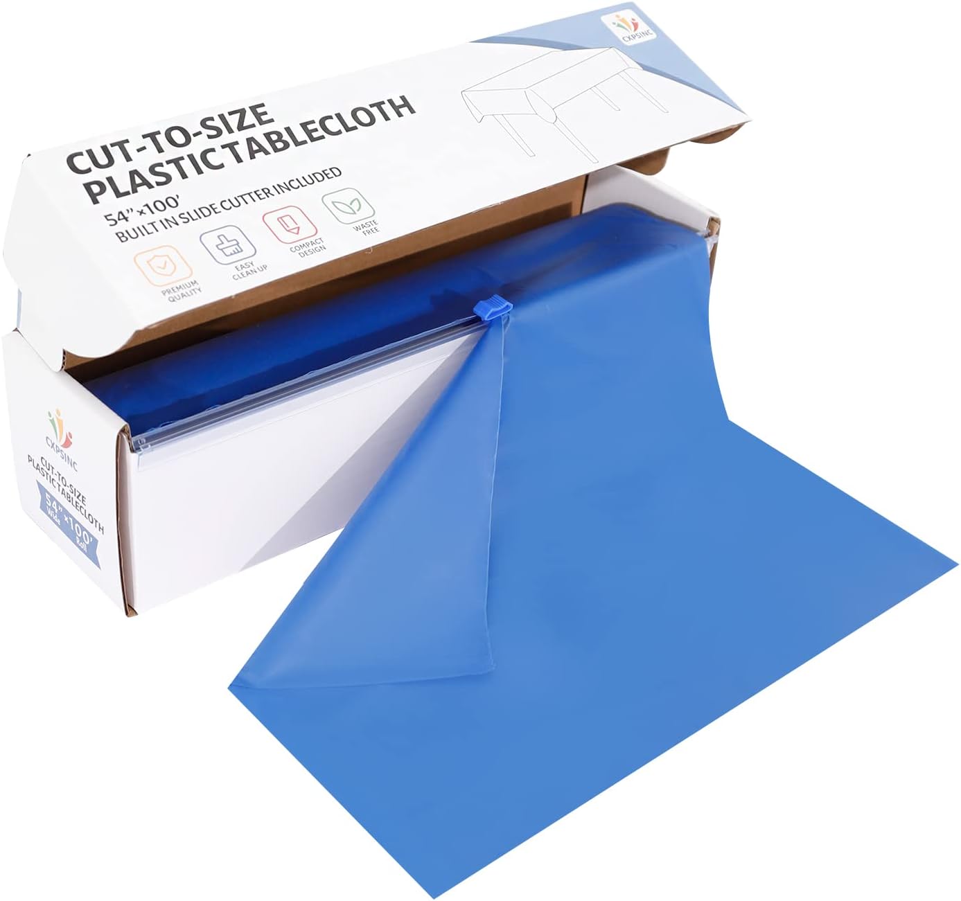 JHDZDHY 54 Inch X 100 Feet Plastic Table Cover Roll