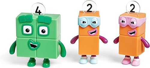 Miniatura 3 de Learning Resources Numberblocks Four and The Terrible Twos, juguetes coleccionables oficiales, incluye bloques de números cuatro y 2 The Terrible