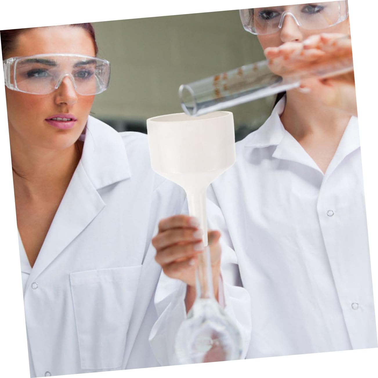 MAGICLULU Embudo Buchner y Pulido para Laboratorio de Cerámica Blanco Ecológico y Filtración Precisa Adecuado para Experimentos Científicos