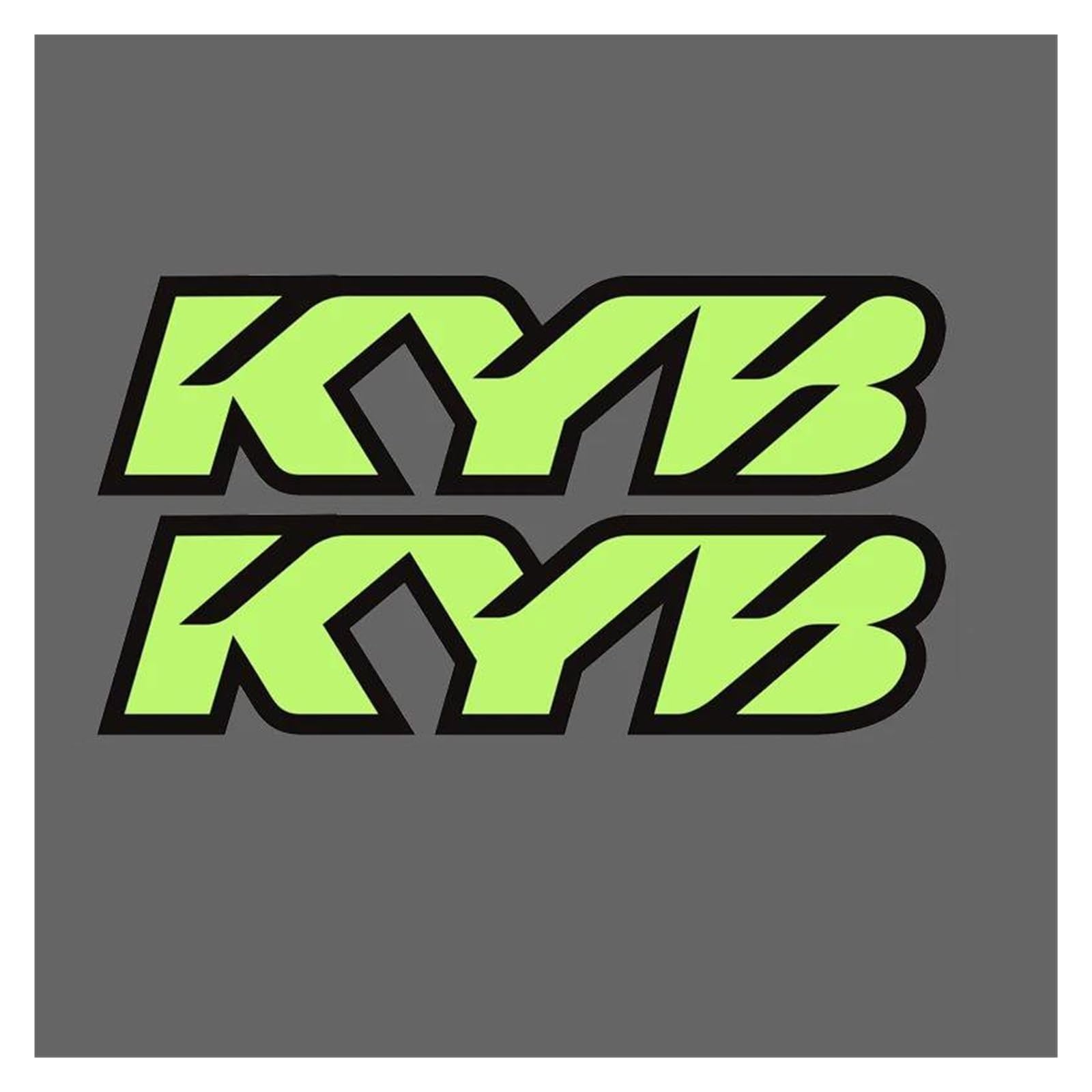 Shuangco One Color Decoration Motorcycle Fork Glow-In-The-Dark Stickers Kyb Wp Showa Suspension Vinyl Decals(Design A)
