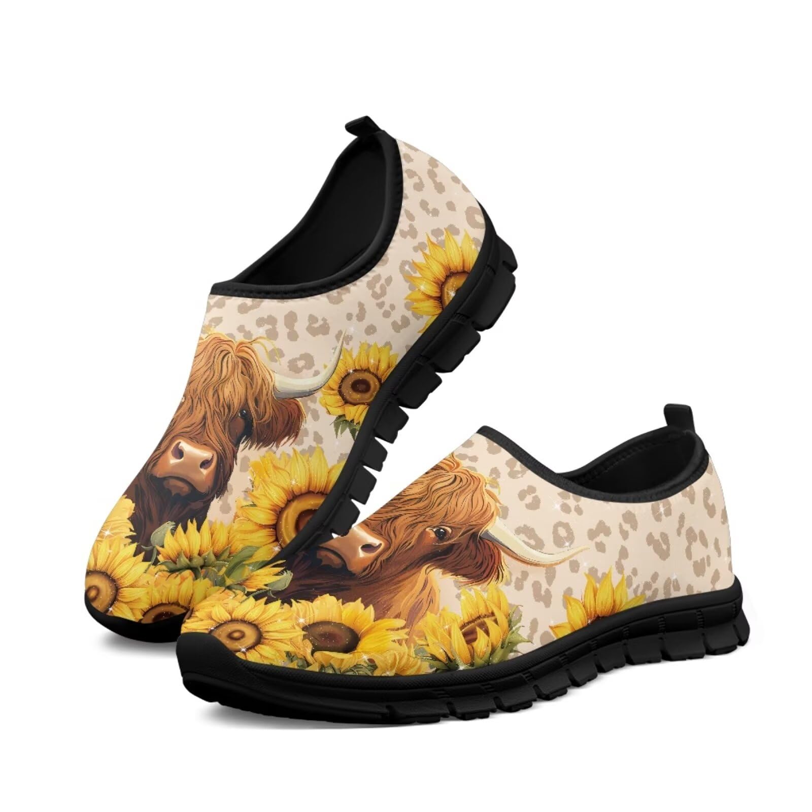 Binienty Womens Slip On Running Shoes Casual Loafers Shoes Arch Support Walking Shoes Breathable Anti Skid