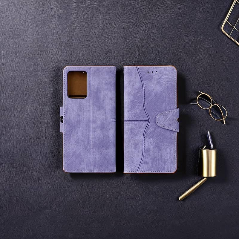 Image of amazon basics Moto Edge 60 Stylus 5G Flip Cover | Card Pockets Wallet & Stand | Flip Cover for Moto Edge 60 Stylus 5G (Purple)
