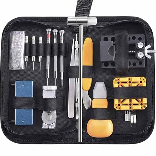 UPTODATETOOLS 187Pcs Hand Tool Kit Watch Repair Tool Kit, Ca...