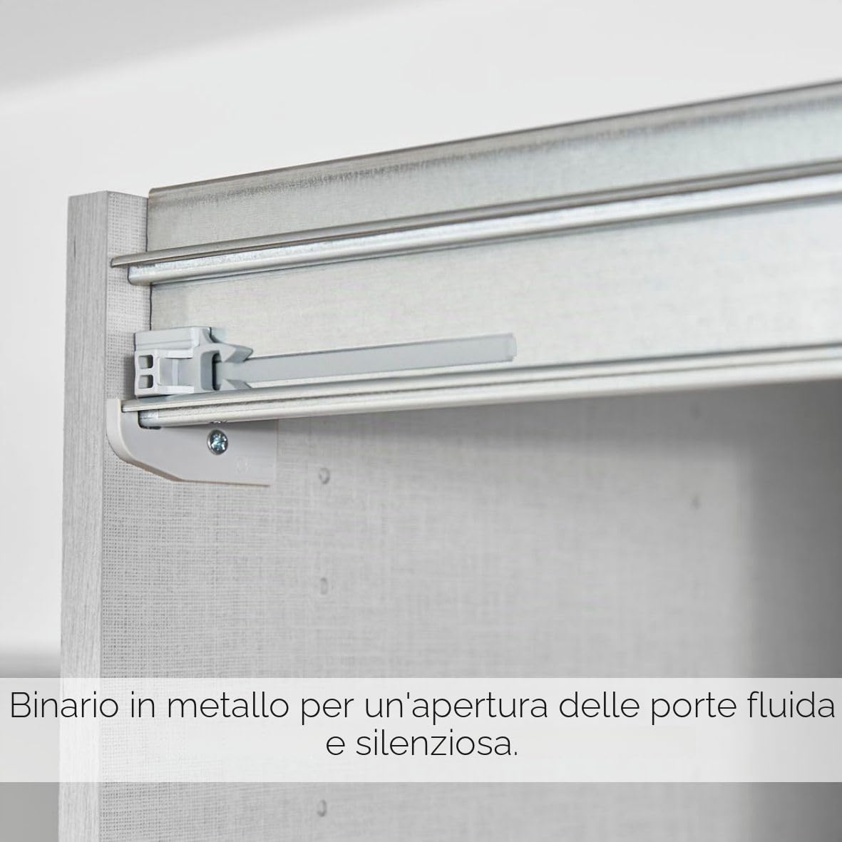 Rauch Möbel Subito Armadio a 2 Ante con 2 Ripiani e 2 aste Appendiabiti, Legno, Bianco, 181 x 197 x 61 cm