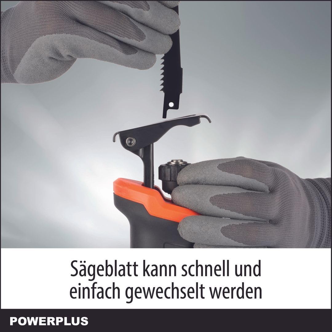 Dual Power Scie Sabre Sans Fil 20V POWDP25100 - Scie à Guichet 2800 Coups/min - Sans Batterie