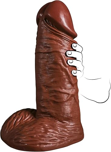 Miniatura 8 de Consolador anal súper largo de 16.93 pulgadas con glande pequeño, consolador gigante con ventosa fuerte para sexo más profundo, pene grueso y