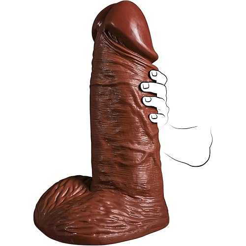 15.1 Inch Super Long Huge Thick Big Realistic Dildo, 4.5 Inch Diameter Extra Wide Fat Giant Dildos,11.5LB Super Heavy Large Girth Chubby XXL Dildo for Advanced Players & Collections & Stores & Shows