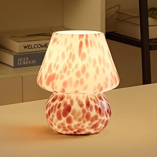 Cute Mushroom Lamp | Small Bedside Nightlight for Bedroom & Living Room ...