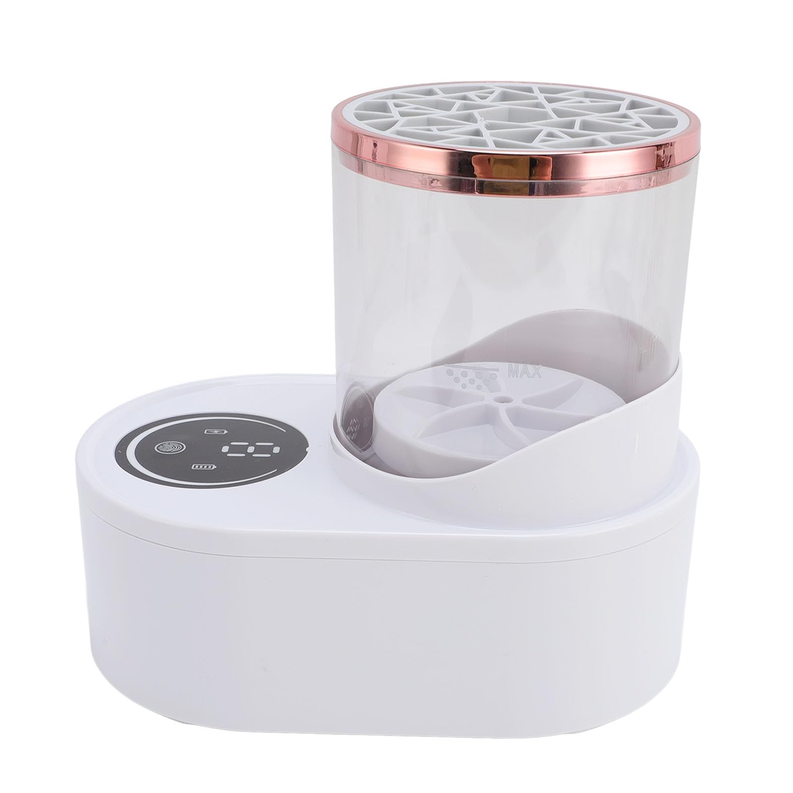 Pulitore elettrico per pennelli trucco 3 in 1 Asciugatrice automatica per pennelli trucco ricaricabile tramite USB per uso domestico Pulizia e asciugatura efficienti per