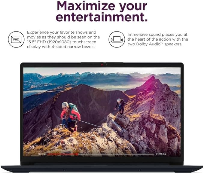 Lenovo IdeaPad Laptop 15.6" FHD Touchscreen Intel i5-1335U 16GB RAM 256GB SSD miniatura 2