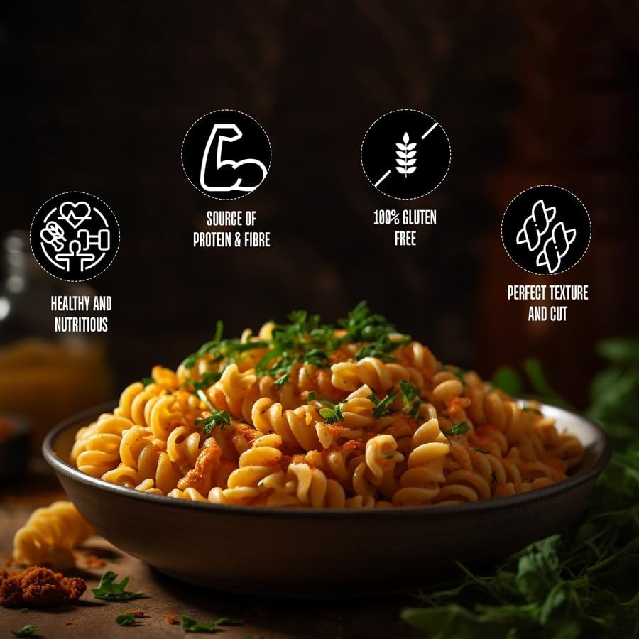 Image of Chef Urbano Gluten Free Rice Fusilli Pasta 250 Gms Pack of 2 | No Maida | No Wheat | No Transfat | Healthy Pasta | High Fibre | High Protein