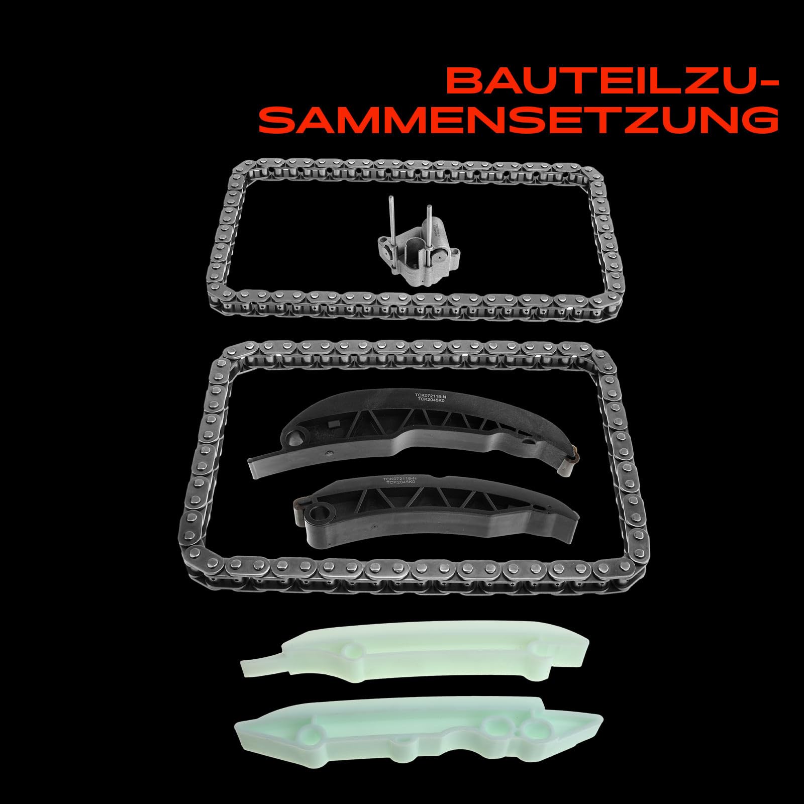Frankberg Steuerkettensatz Kompatibel mit 1er E87 3er E46 E90 E93 5er E39 E60 7er E38 E65 X3 E83 X5 E53 E70 Freelander LN 1998-2013 11312249851
