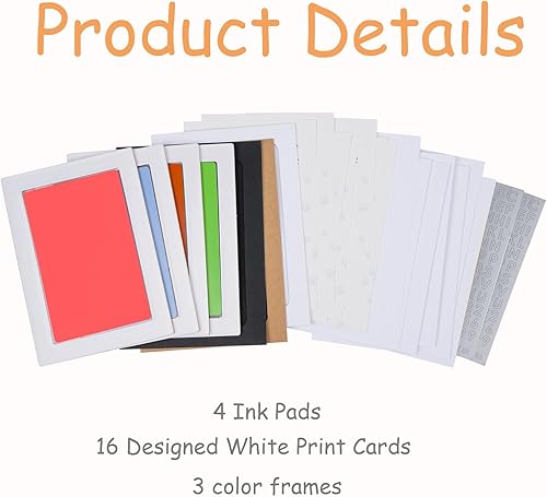 Miniatura 45 de Kit de impresión de huellas sin tinta, kit de impresión de huellas de perro, kit de impresión de nariz de perro, almohadillas de tinta de tacto Negro