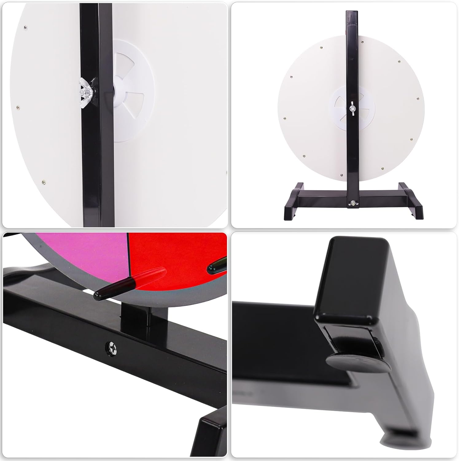 iElyiEsy 15 Inch Spinning Prize Wheel Tabletop Prize Wheel with 10 Slots Dry Erase Spinning Wheel for Trade Show Carnival Party Pub Fortune Game