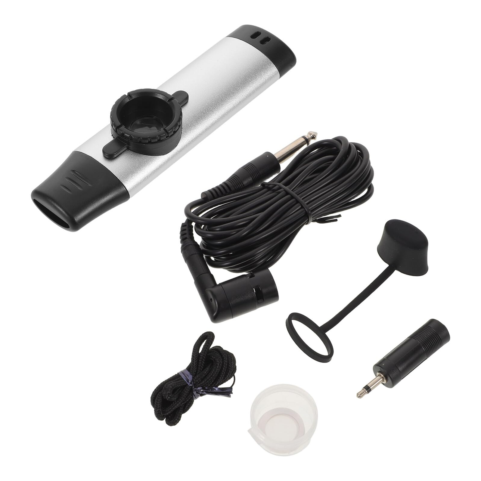 Kazoo de Metal Electrónico Dk-83 Plateado Instrumento Musical Portátil para Principiantes Compacto y Fácil de Tocar Adecuado para Fiestas y Práctica Casa