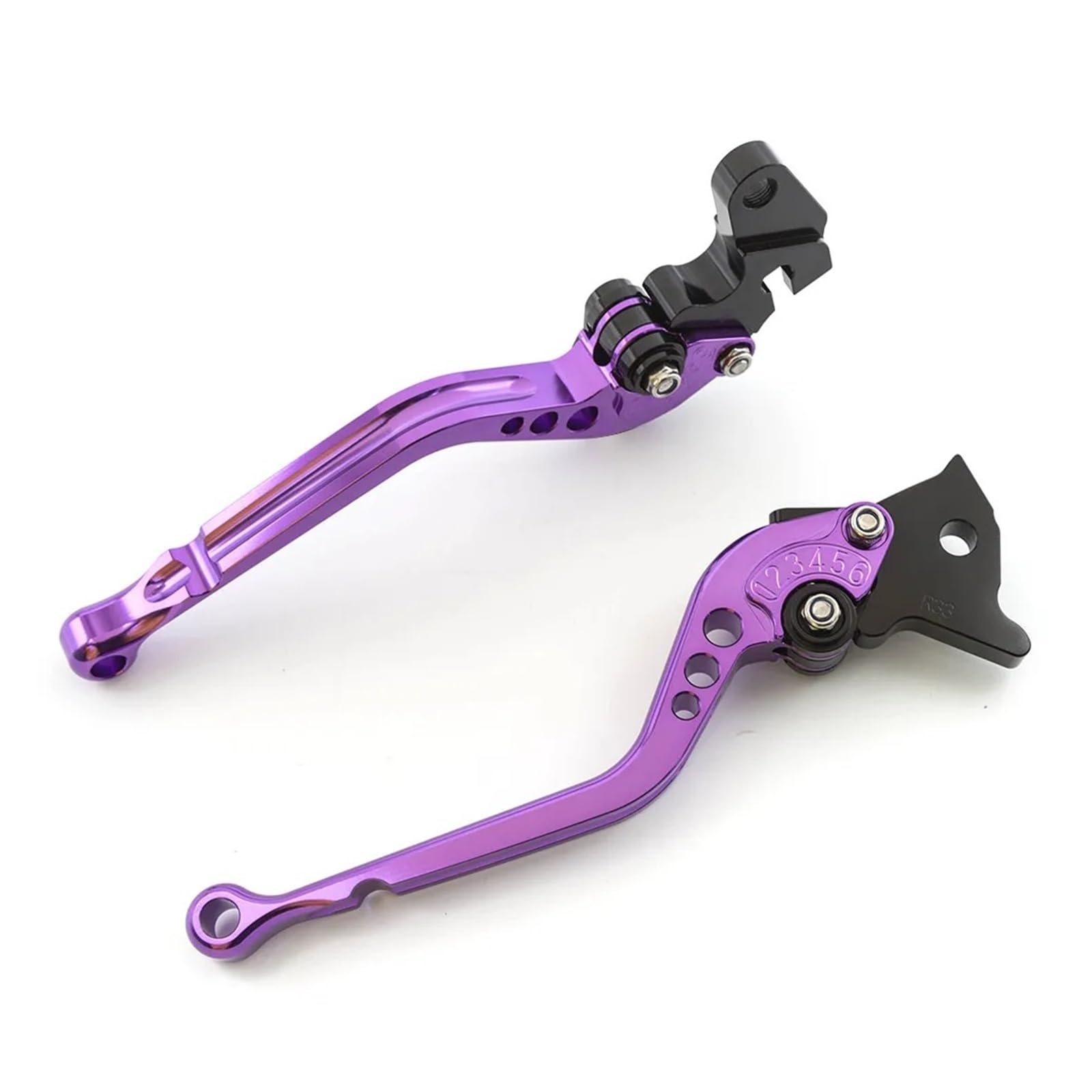 Bskwaq Purple Motorcycle Brake Clutch Levers For Ducati 848 Evo 749 999 959 1098 1198 1199 899 1299 Adjustable Brake Clutch Lever