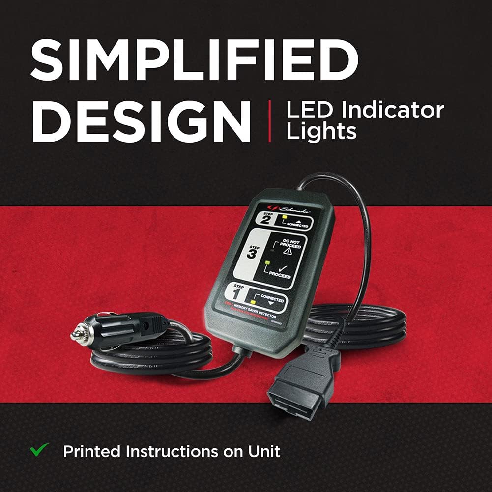 Schumacher OBD-L Memory Saver Detector - Save Your Vehicle Settings During Battery Removal