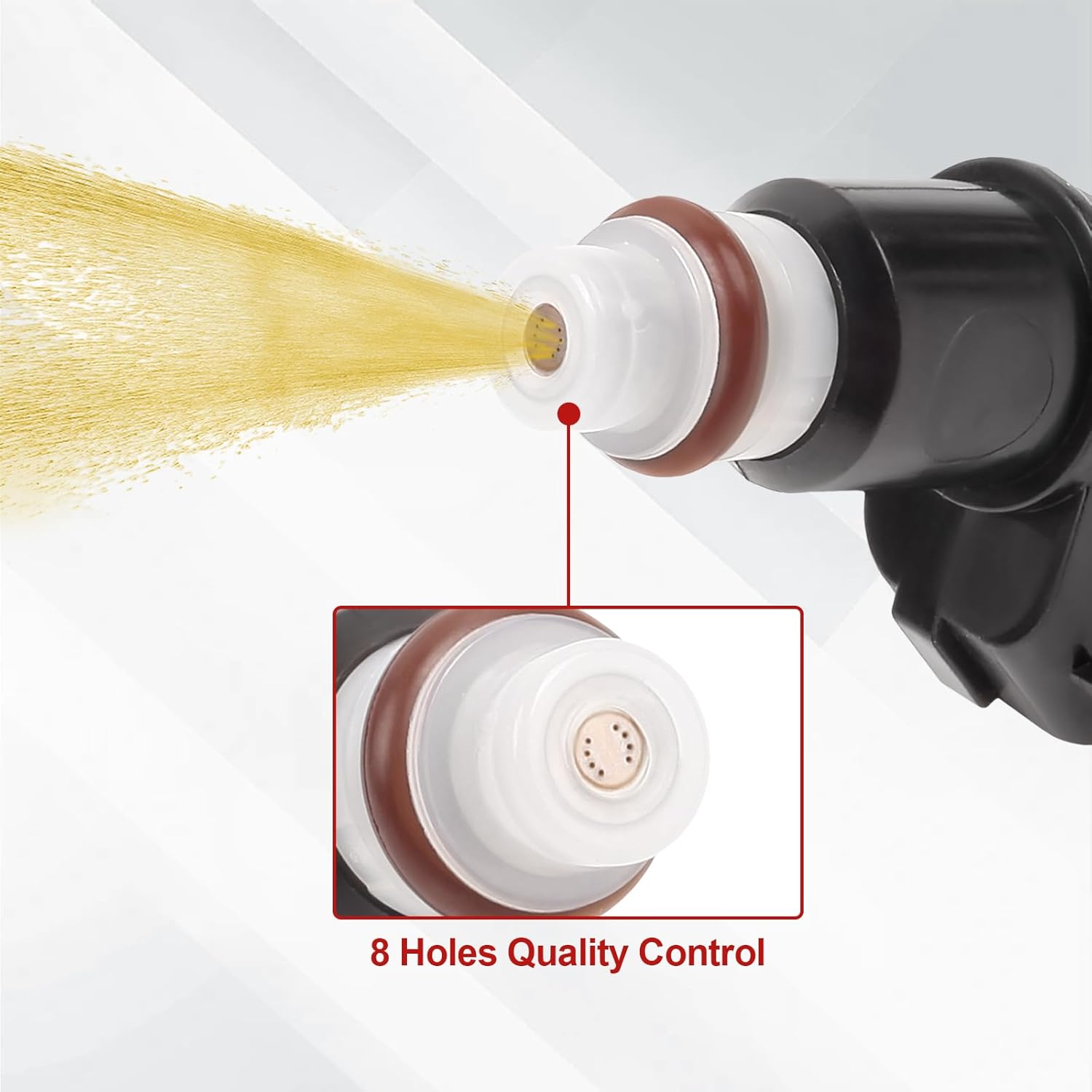 Fuel Injector Compatible with ILX MDX TL Accord Odyssey Pilot Ridgeline Vue 6 Pcs Replace FJ485 8001492N