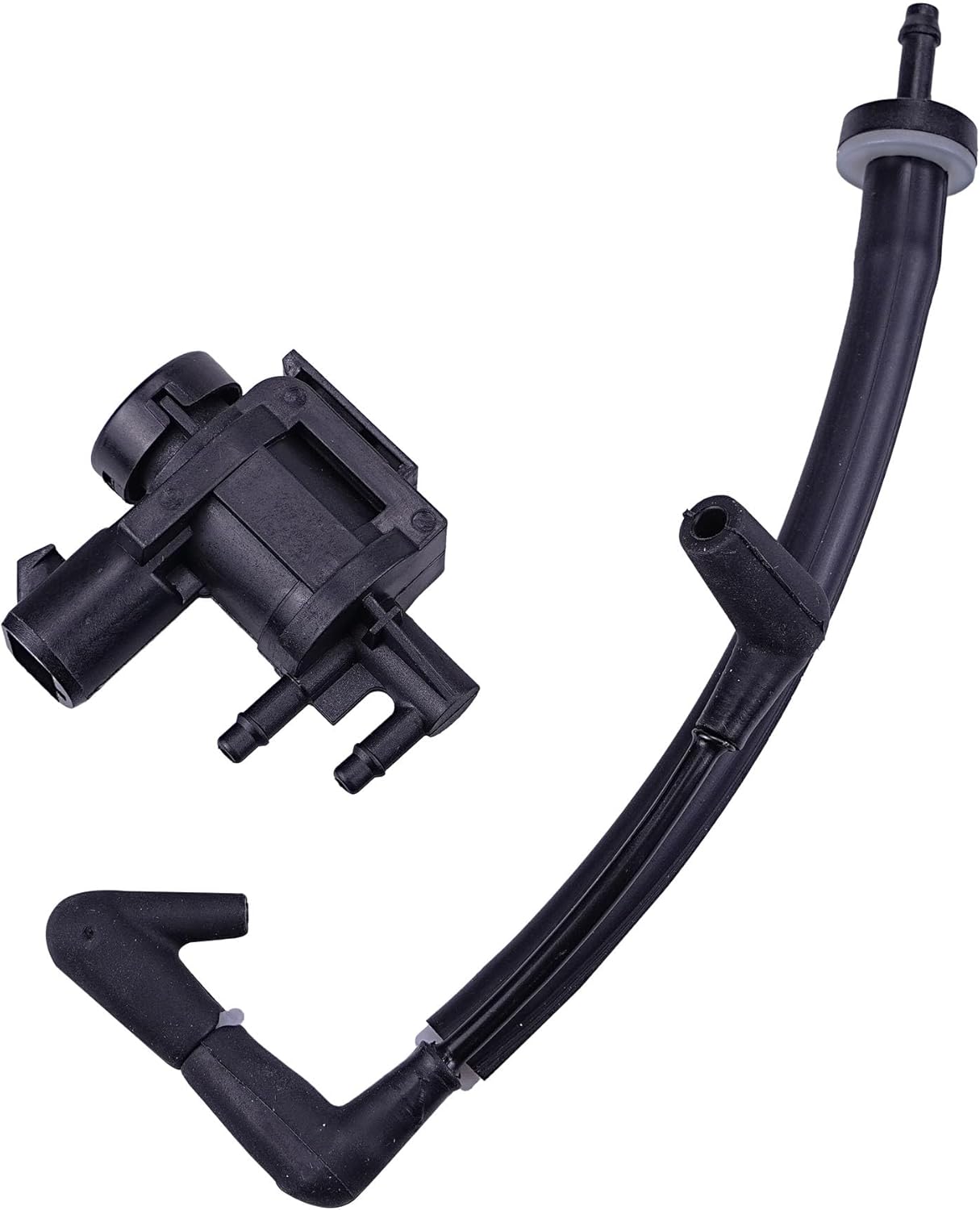 7L1Z-9H465-B 4x4 4WD Vacuum Solenoid Valve and FL3Z-3A788-B Auto-Locking Hub Vacuum Line Tube Check Valve Vacuum Hose, Fit for Ford F-150 2015-2020 Expedition Lincoln Navigator 2018+