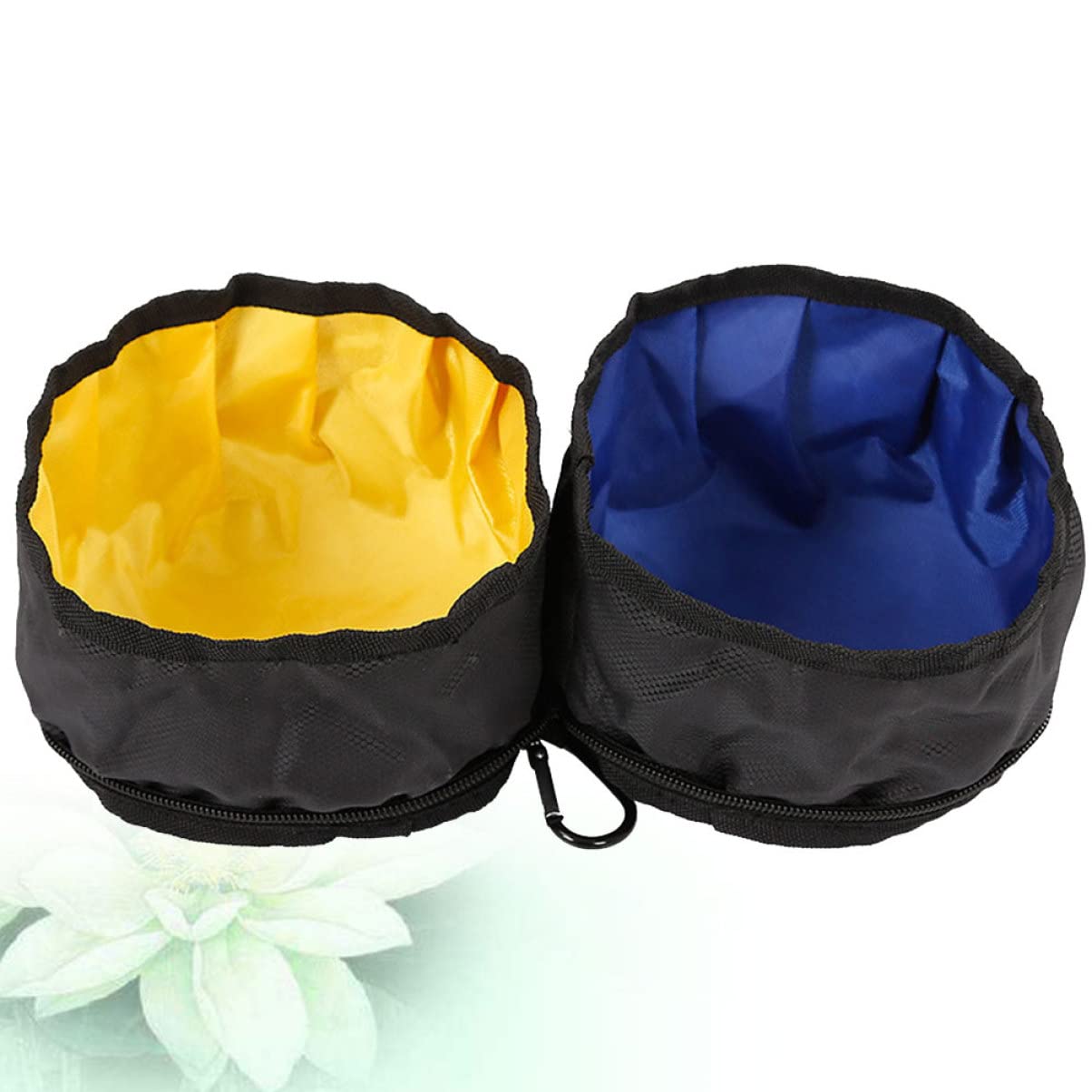 INOOMP 2 Pz Prodotti per animali tazza per l'alimentazione dell'acqua ciotola da viaggio ciotole per cani ciotola per cani portatile ciotola per l'alimentazione dei gatti pieghevole