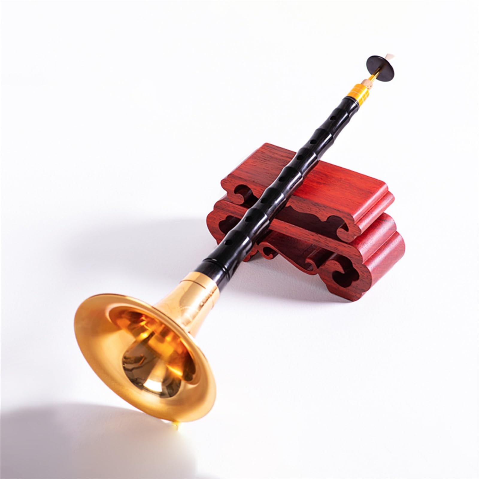Hochwertiges Ebenholz-Suona-Horn Für Erwachsene, Anfänger, Traditionelles Chinesisches Suona-Horn Mit Zubehör Suona Anfänger (Color : A)