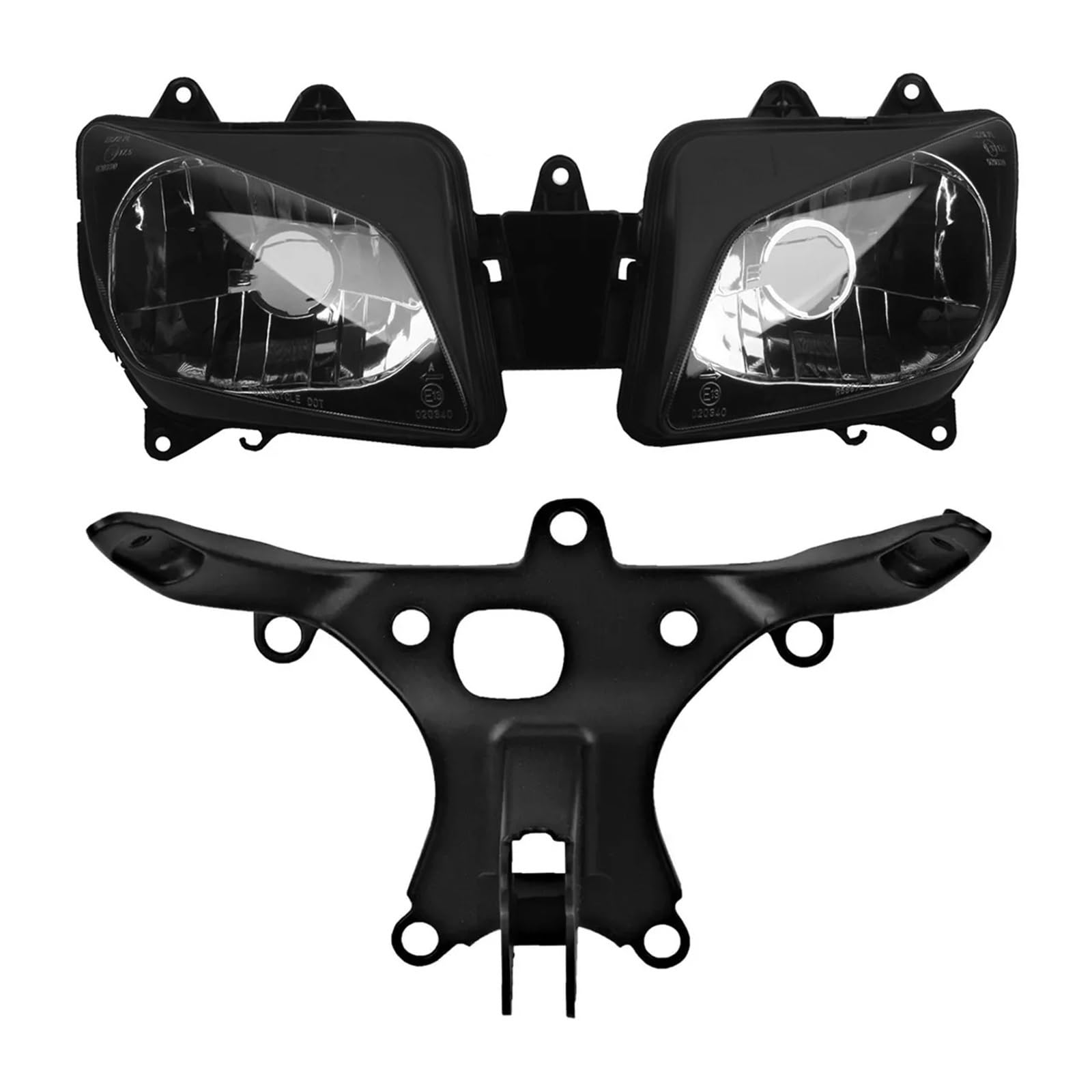 Gruppo Faro Moto Fari Moto | Staffa supporto per carenatura superiore del faro per YZF per R1 1998-1999.