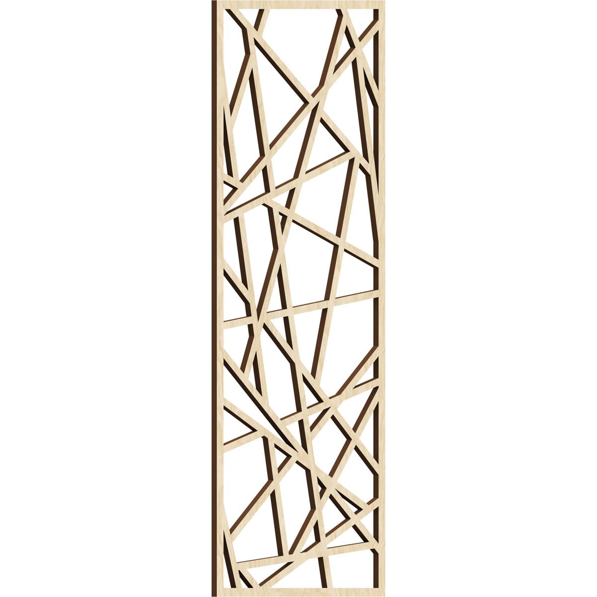 Conway Decorative Pierced Fretwork Wood Wall Panels, 15 3/8"W x 39 3/8"H x 3/8"T, Birch