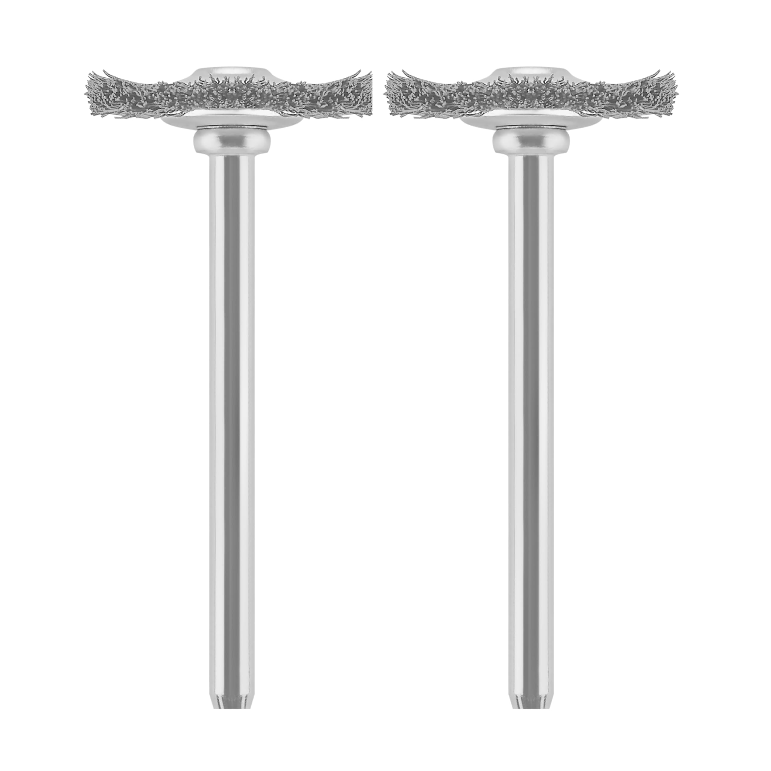 Dremel Gray 428 Carbon Steel Brush Accessory Set, 2 Brushes (19 Mm) For Cleaning And Removing Rust Of Metal Materials