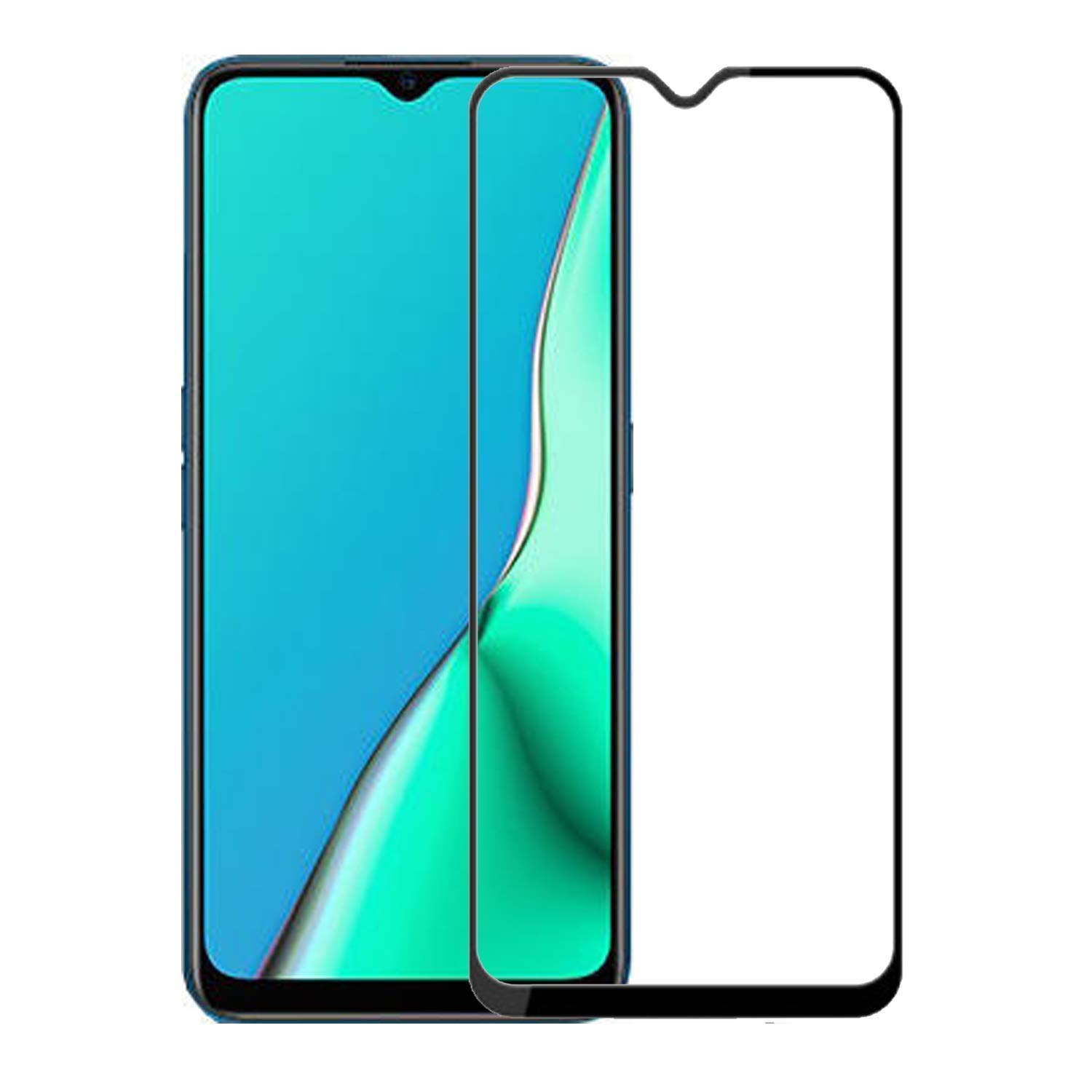 Divine Enterprises OPPO A5 11D Screen Protector Tempered Glass with 9H Hardness