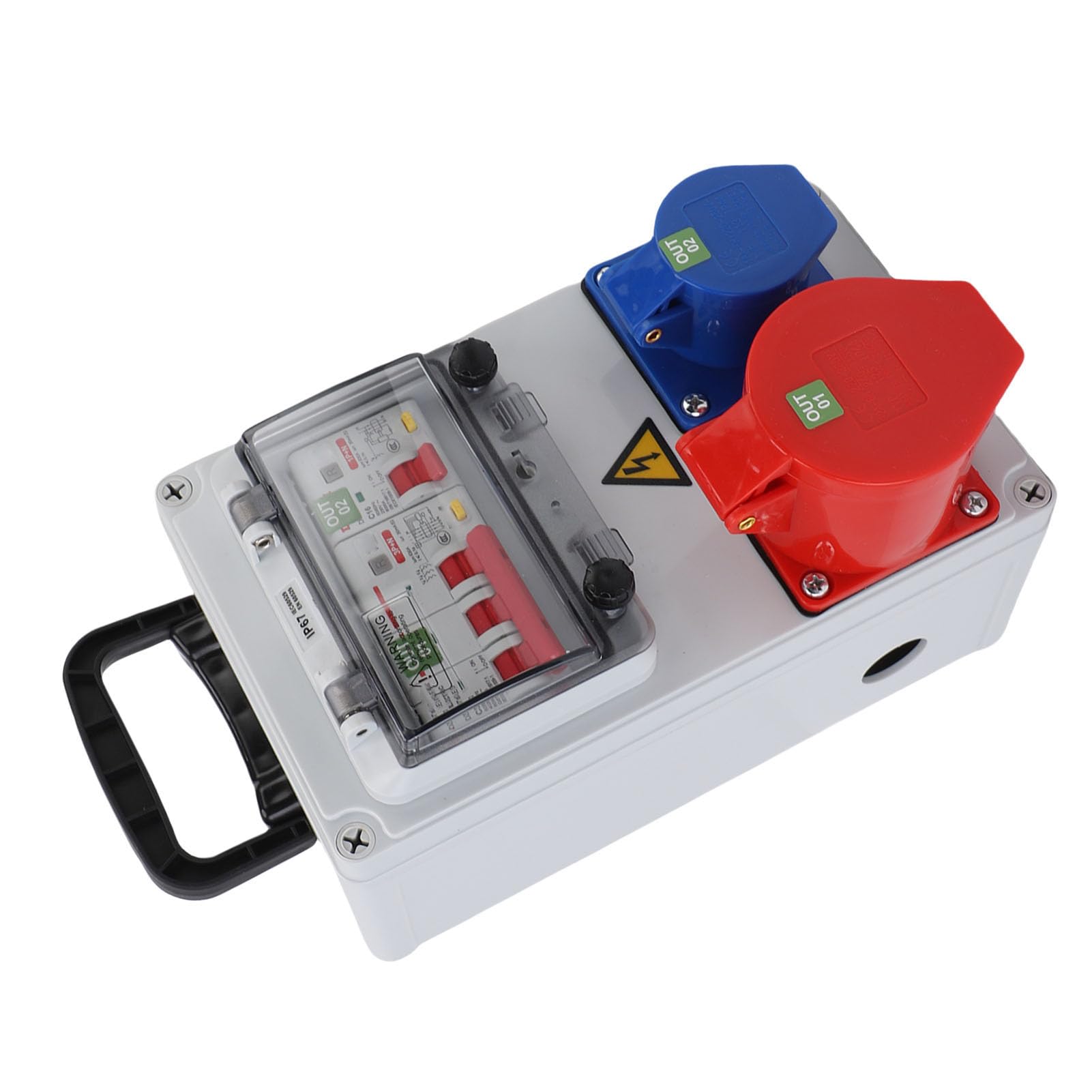 Scatola di distribuzione presa industriale portatile Scatola di presa elettrica portatile a prova di acqua 250x150x100mm per cantiere